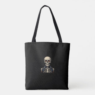 Halloween Skeleton Tote Bag - Spooky