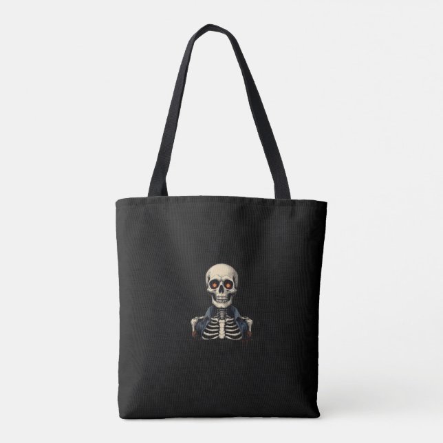 Halloween Skeleton Tote Bag - Spooky (Rückseite)