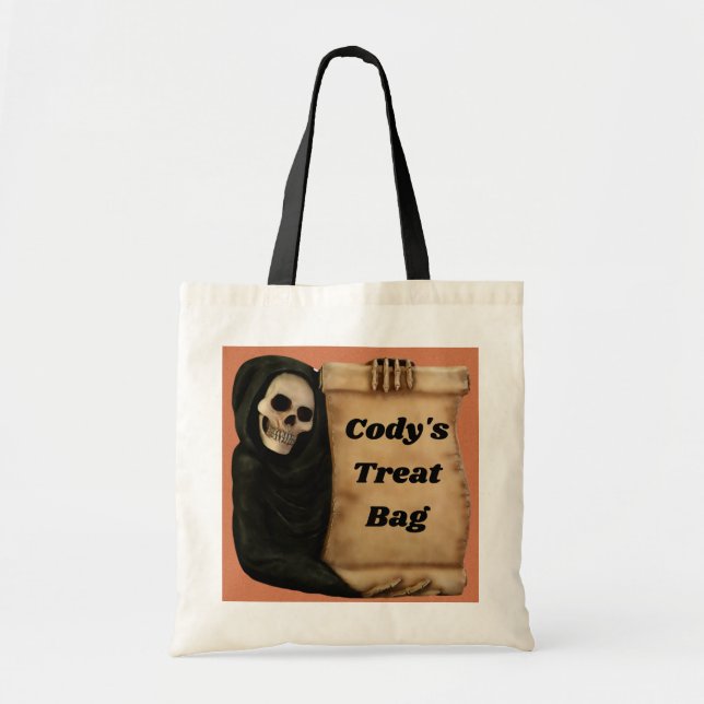 Halloween Skeleton Tragetasche (Vorne)