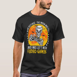 Halloween Skeleton Video Gamer Controller Boys Ki T-Shirt