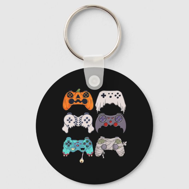 Halloween Skeleton Zombie Gaming Controller Mummy Schlüsselanhänger (Vorderseite)