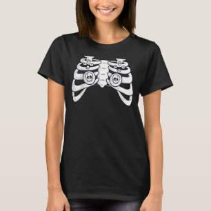 Halloween Skeleton Zombie Gaming Controller Mummy T-Shirt