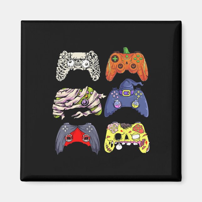 Halloween Skeleton Zombie Hexen Controller Mummy B Magnet (Vorne)