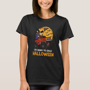 Halloween Skeleton Zombie Riding Monster Truck Vam T-Shirt