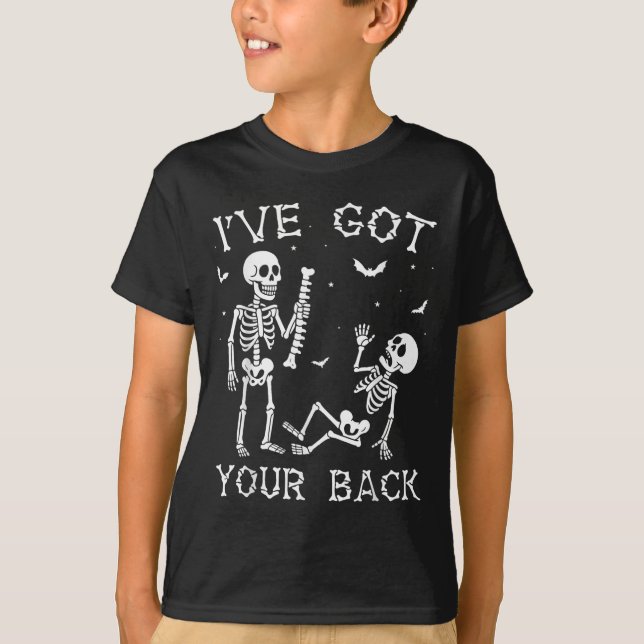 Halloween Skeletons Ive Got Your Back Costume Men  T-Shirt (Vorderseite)