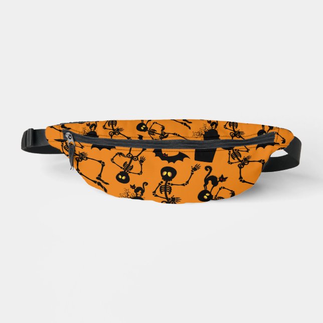 Halloween Skeletons Macabre Dance Bauchtasche (Vorderseite)