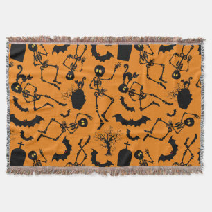 Halloween Skeletons Macabre Dance Decke