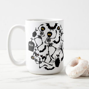 Halloween Skeletons Macabre Dance Kaffeetasse