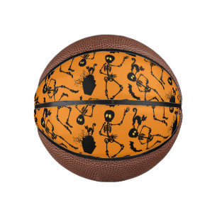 Halloween Skeletons Macabre Dance Mini Basketball