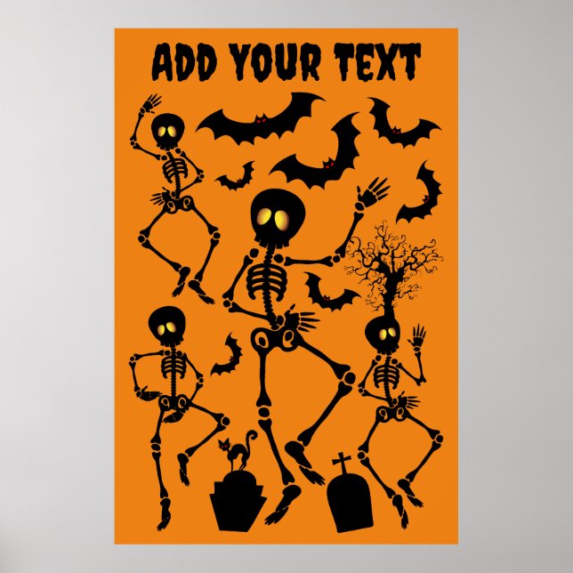 Halloween Skeletons Macabre Dance Poster (Vorne)