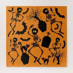Halloween Skeletons Macabre Dance Puzzle