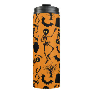 Halloween Skeletons Macabre Dance Thermosbecher