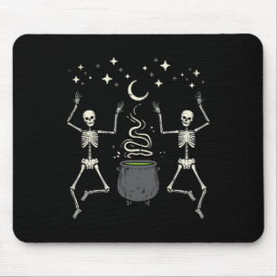 Halloween Skeletons Tanz Hexe Cauldron Kostüm W Mousepad