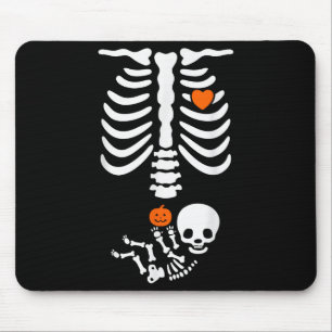 Halloween-Skelett-Baby-Rippenkäfig schwangere Pump Mousepad