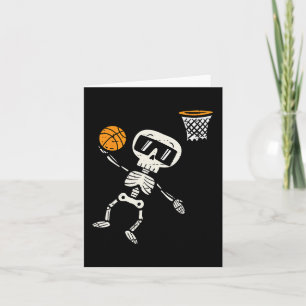 Halloween Skelett Basketball Kostümjunge Kinder Karte