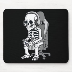 Halloween Skelett Beängstigend Gamer Boys Kids Mousepad