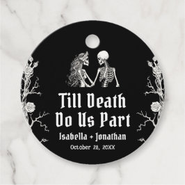 Halloween Skelett bis zum Tod tun uns Teil Hochzei Geschenkanhänger