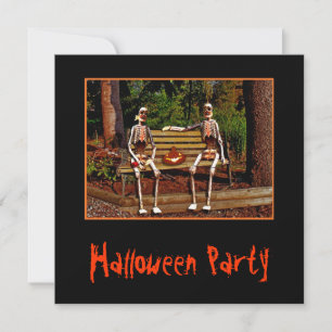 Halloween-Skelett-Einladung Einladung