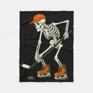 Halloween-Skelett-Eishockey-Kostüm lustige Männer Fleecedecke