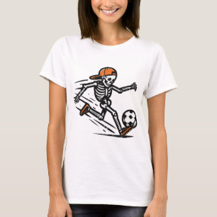 Halloween-Skelett-Fußball-Kostüm Männer Jungen T-Shirt