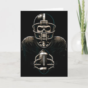 Halloween-Skelett-Fußballspieler Soky Srts Grafik Karte