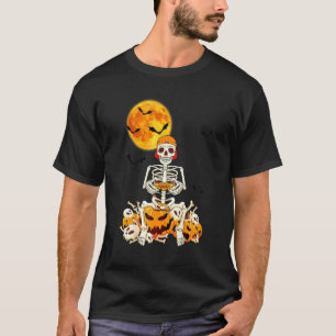 Halloween-Skelett-Gamer-Jungen-Kinder-Jugendliche- T-Shirt