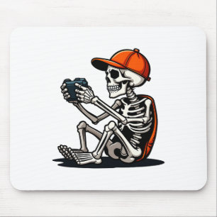 Halloween Skelett Gamer Videospiel 1  Mousepad