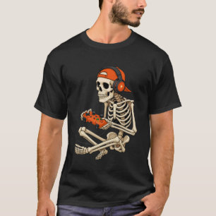 Halloween-Skelett-Gamer-Videospiel-Shirts für Jung T-Shirt