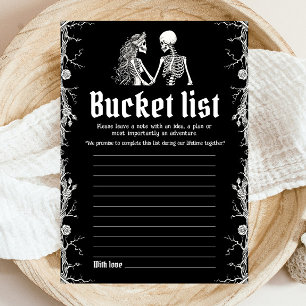 Halloween-Skelett-Junggesellinnen-Abschied-Bucket- Einladung