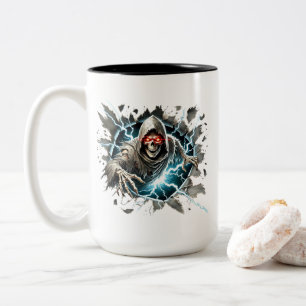 Halloween-Skelett-Kaffeetasse Zweifarbige Tasse