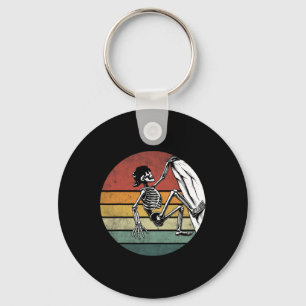 Halloween-Skelett-Kletterer Vintage-Skelett-Fels Schlüsselanhänger