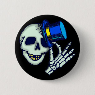 Halloween-Skelett-Knöpfe Button