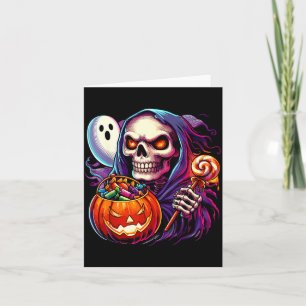 Halloween-Skelett-Kostüm Geist Tier Boo Gruselig Karte