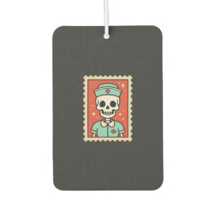 Halloween-Skelett-Krankenschwester-Stempel-Design_ Autolufterfrischer
