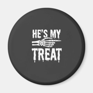 Halloween-Skelett-Leckerei-Typografie-Design Magnet