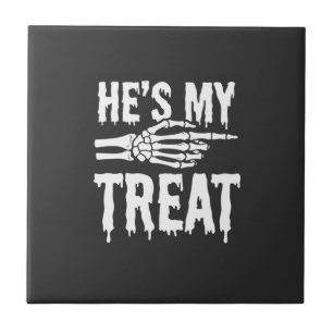 Halloween-Skelett-Leckerei-Typografie-Design tropf Fliese