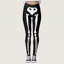 Halloween-Skelett-Leggings
