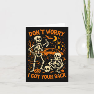 Halloween-Skelett Lustig Karte