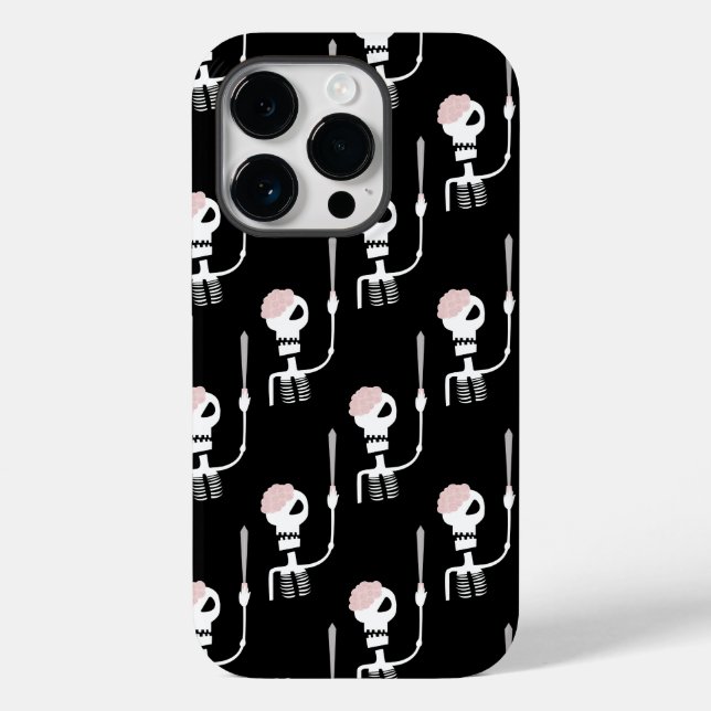 Halloween-Skelett mit Schwert Case-Mate iPhone Hülle (Rückseite)
