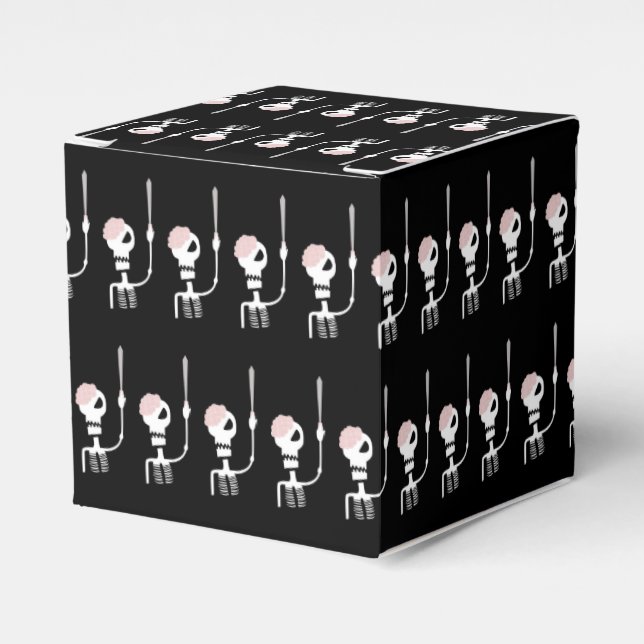Halloween-Skelett mit Schwert Geschenkschachtel (Vorderseite)