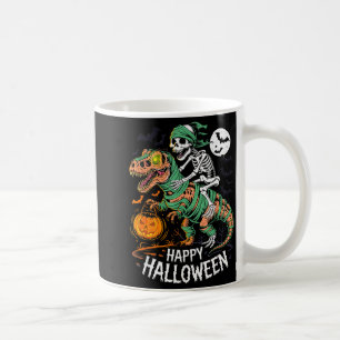 Halloween-Skelett reitet Mumie T-Rex Dinosaurier S Kaffeetasse