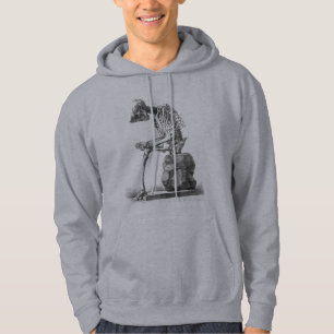 Halloween Skelett Sitting Anatomie Hoodie