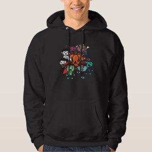 Halloween-Skelett-Süßigkeiten oder Saures Gruselig Hoodie