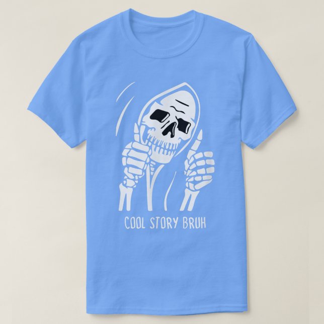 Halloween, Skelett  T-Shirt (Design vorne)