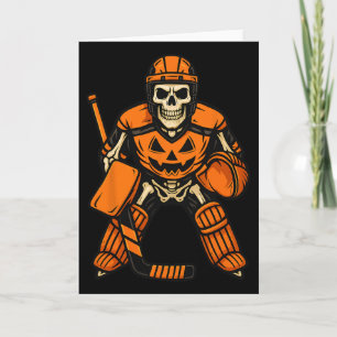 Halloween-Skelett-Torhüter-Kürbiskostüm Karte