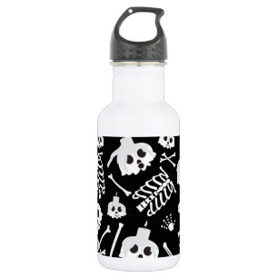 Halloween-Skelett Totenkopf Knochen Edelstahlflasche