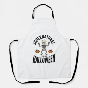 Halloween-Skelett Übernatürlich Lustig Vintage_1 Schürze