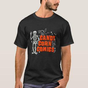 Halloween-Skelett und Katzen T-Shirt