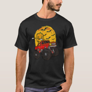 Halloween-Skelett-Zombie fährt auf Monstertruck-Va T-Shirt