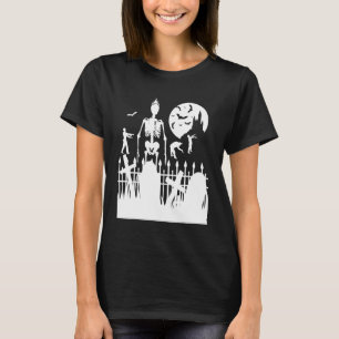Halloween-Skelett-Zombie-Friedhof-Streich oder Süß T-Shirt